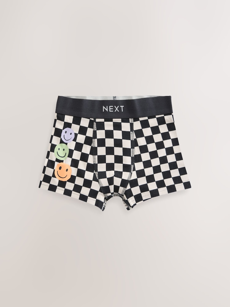 Checkerboard Smile Boxers 5 Pack (2-16yrs) - Image 2 of 9