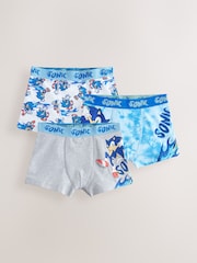 modra - Sonic Boxers 3 Pack (2-14yrs) - Slika 1 iz 7