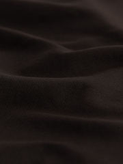 Chocolate Brown Soft Touch Polyamide Scoop Neck Vest Top - Image 7 of 7
