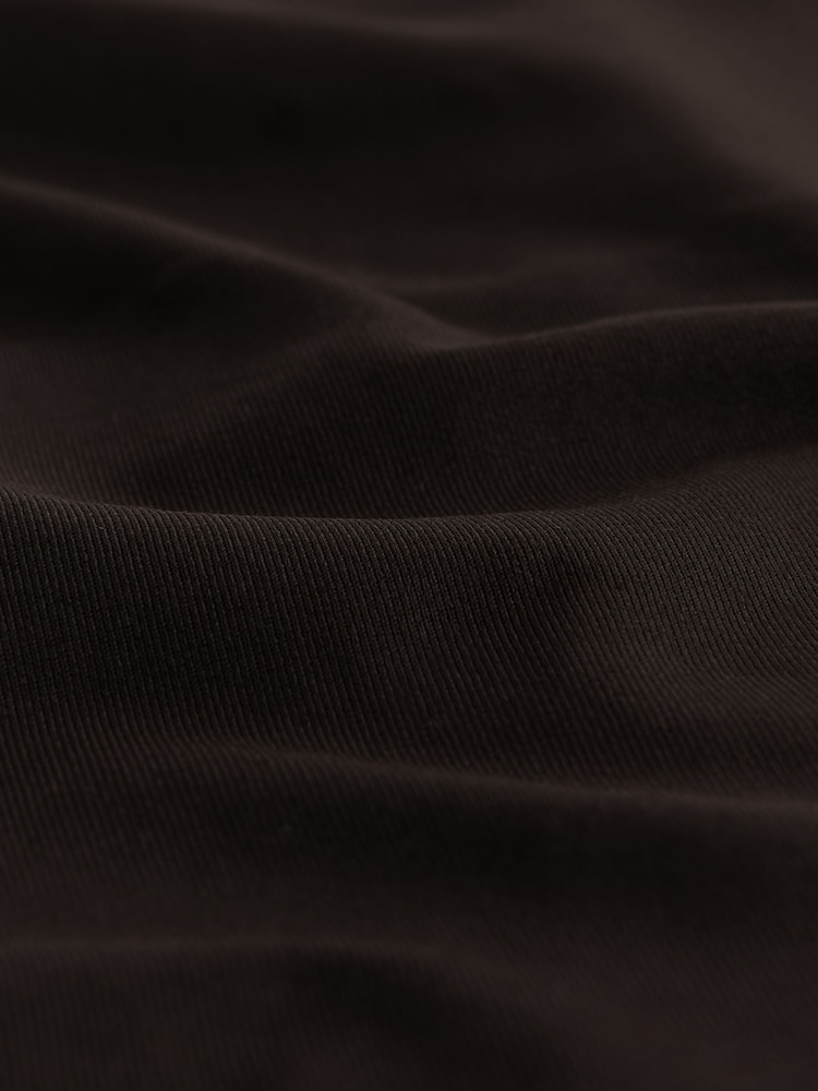 Chocolate Brown Soft Touch Polyamide Scoop Neck Vest Top - Image 7 of 7