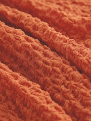 Orange Texture Off Shoulder Sleevless Top - Image 2 of 3