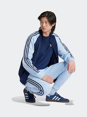 adidas Originals Blue/Navy Adicolor Classics Super Star Track Top - Image 4 of 7