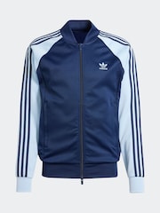 adidas Originals Blue/Navy Adicolor Classics Super Star Track Top - Image 7 of 7