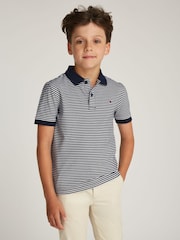 Tommy Hilfiger Blue Regular Fit Short Sleeves 100% Cotton Polo Shirt - Image 1 of 5