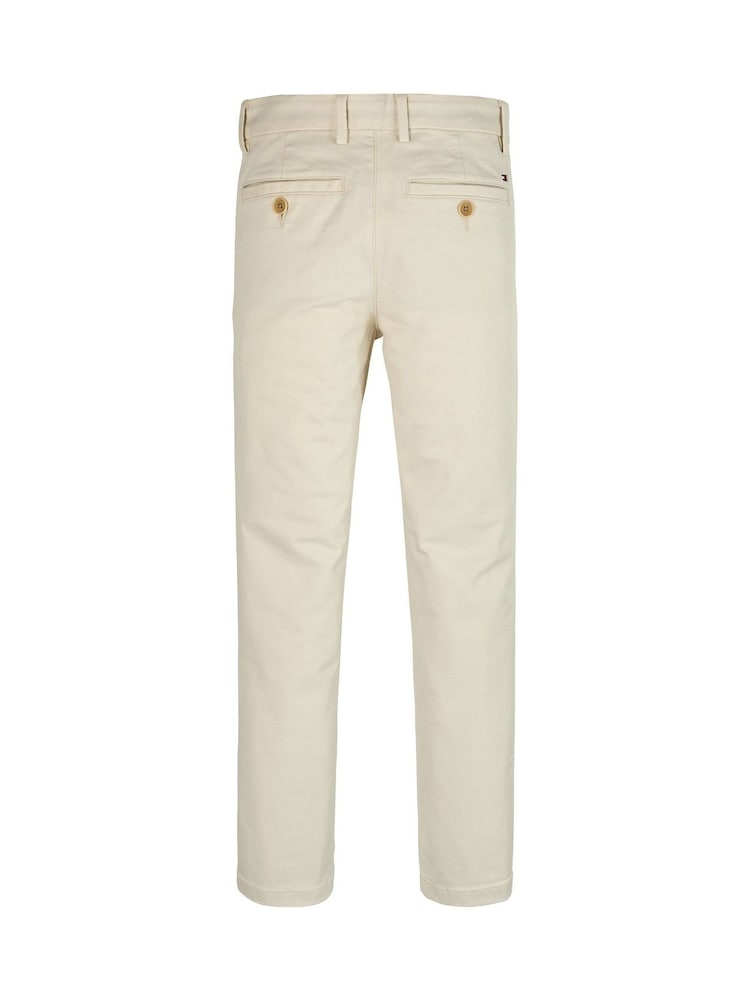 Кремовый - Tommy Hilfiger Слим фит 1985 Мягкая твилл брюки чинос - Image 5 of 5