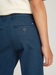 Tommy Hilfiger Blue Slim Fit 1985 Soft Twill Chino Trousers - Image 3 of 5