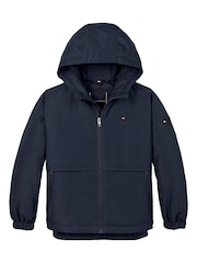Tommy Hilfiger Blue Padded Hooded Jacket - Image 5 of 6