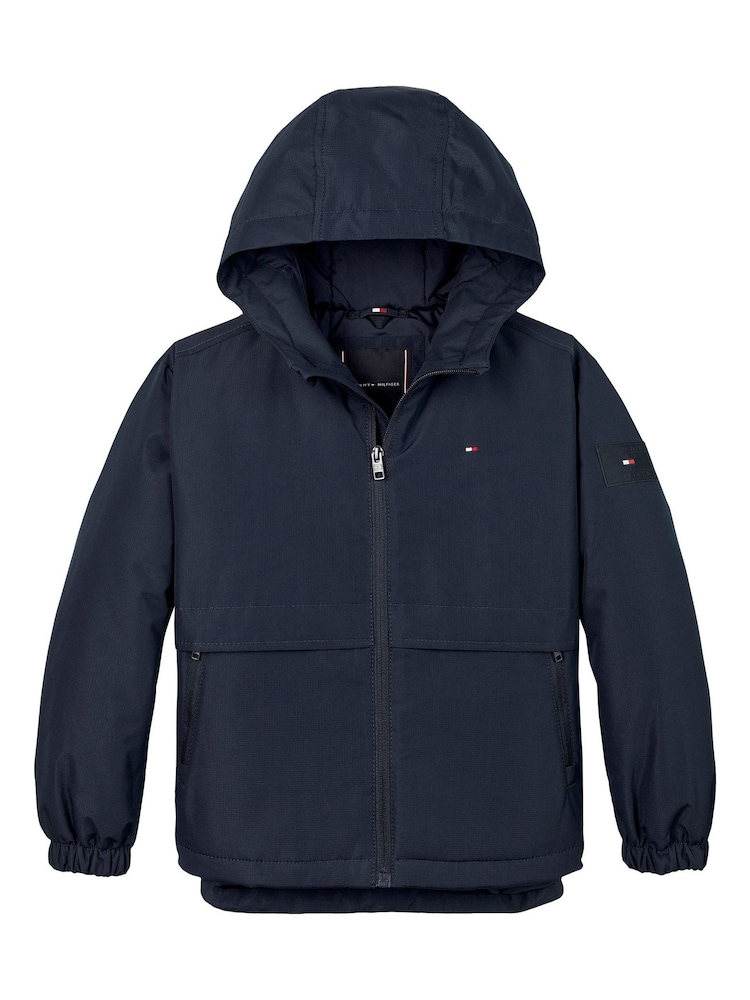 Tommy Hilfiger Blue Padded Hooded Jacket - Image 5 of 6