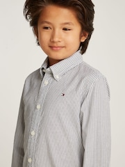 Tommy Hilfiger Blue Flex Stretch Cotton Shirt - Image 3 of 5
