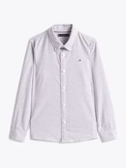 Tommy Hilfiger Blue Flex Stretch Cotton Shirt - Image 4 of 5
