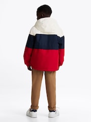 Tommy Hilfiger Blue Padded Hooded Jacket - Image 2 of 6