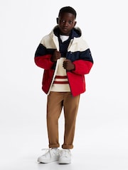 Tommy Hilfiger Blue Padded Hooded Jacket - Image 4 of 6
