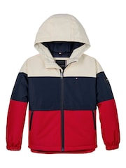 Tommy Hilfiger Blue Padded Hooded Jacket - Image 5 of 6