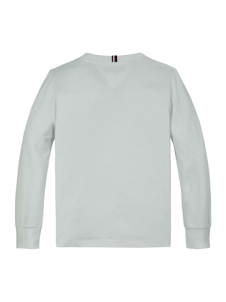 Bela - Tommy Hilfiger 1985 v standardnem kroju Monotype dolg rokav; z dolgimi rokavi 100% Bombažna majica - Slika 5 iz 5 Bela - Tommy Hilfiger 1985 v standardnem kroju Monotype dolg rokav; z dolgimi rokavi 100% Bombažna majica - Slika 5 iz 5