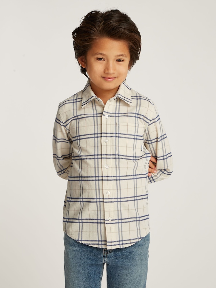 Tommy Hilfiger Brown Regular Fit Stretch Check Shirt - Image 1 of 5