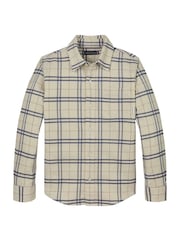Tommy Hilfiger Brown Regular Fit Stretch Check Shirt - Image 4 of 5