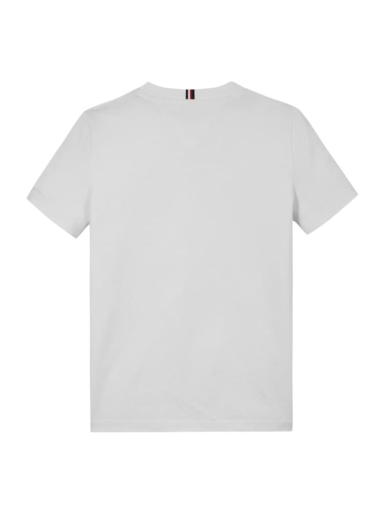 Tommy Hilfiger White Regular Fit 100% Cotton T-Shirt With Waving Flag - Image 5 of 5 Tommy Hilfiger White Regular Fit 100% Cotton T-Shirt With Waving Flag - Image 5 of 5