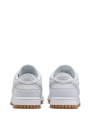 Nike White Dunk Low Trainers - Image 9 of 14