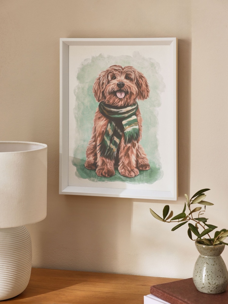 Natural Charlie the Cockapoo Framed Wall Art - Image 1 of 5