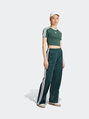 adidas Originals Green/White Firebird Loose Track Joggers - Image 3 of 6