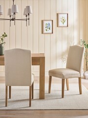 Set of 2 Light Natural Malvern Dining Chairs - Image 1 of 4