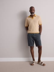 Vintage Blue Premium Sateen Chino Shorts - Image 2 of 10