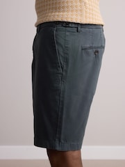 Vintage Blue Premium Sateen Chino Shorts - Image 5 of 10