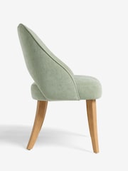 Set of 2 Green Remi Light Wood Leg Dining Chairs - Image 7 of 9