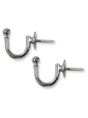 Laura Ashley Chrome Ball End Hooks - Image 2 of 3