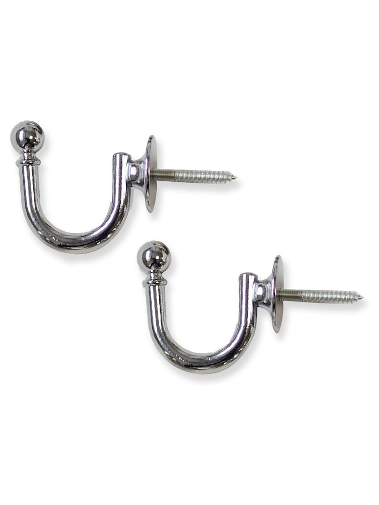Laura Ashley Chrome Ball End Hooks - Image 2 of 3