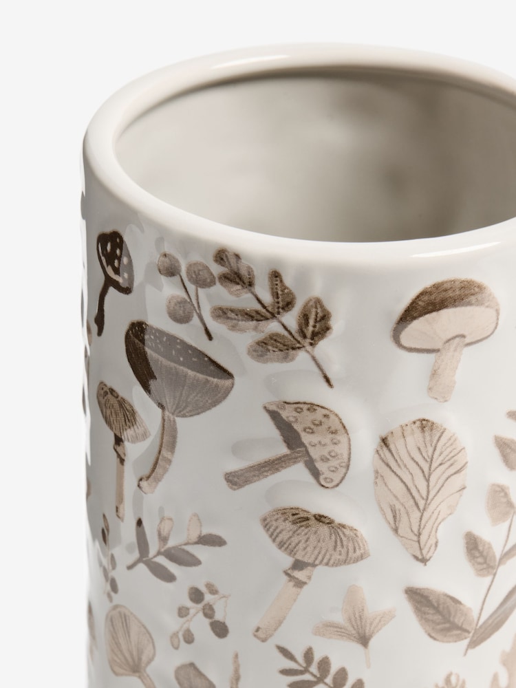 Natural Ceramic Woodland Embossed Vase - Image 2 of 2