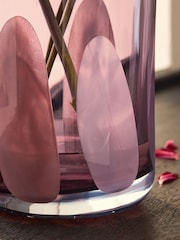 Purple/Pink Confetti Glass Vase - Image 3 of 4