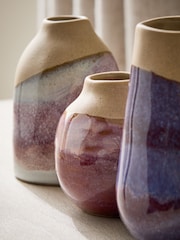Purple/Pink Reactive Glaze Mini Bud Vases - Image 3 of 4