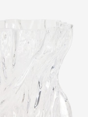 Clear Glass Paper Bag Vase - Image 3 of 3
