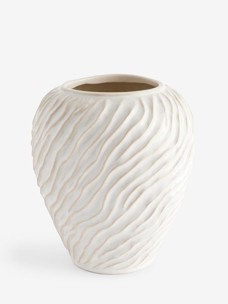 Ceramic Fairford Textured Vase - Imagen 2 de 4
