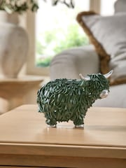 Dark Green Hamish the Highland Cow Ornament - Image 2 of 5