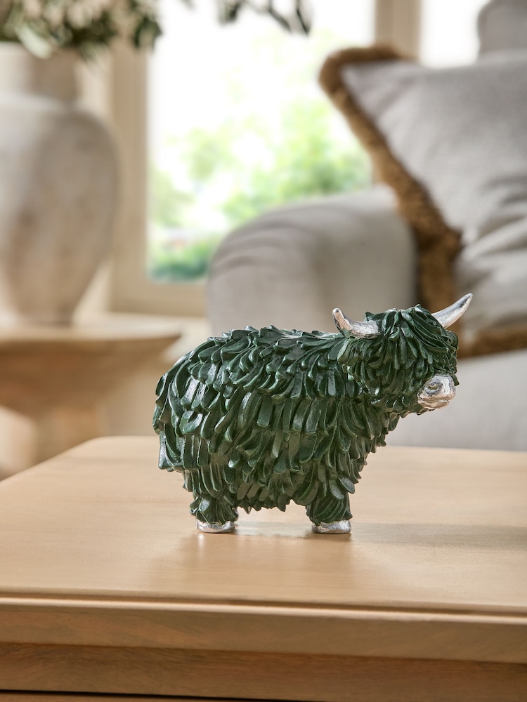 Dark Green Hamish the Highland Cow Ornament - Image 2 of 5