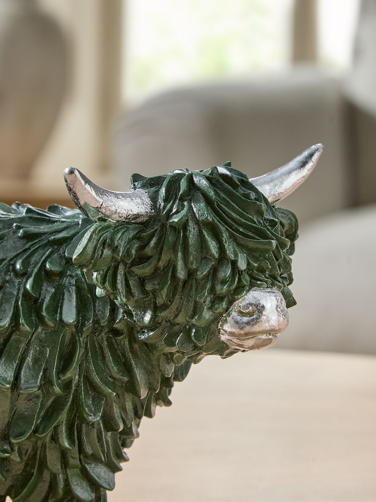 Dark Green Hamish the Highland Cow Ornament - Image 5 of 5 Dark Green Hamish the Highland Cow Ornament - Image 5 of 5