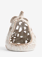 Pumpkin Embossed Ceramic Tea Light Holder - Bild 5 von 5