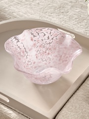 Confetti Glass Scalloped Decorative Bowl - Imagen 1 de 3