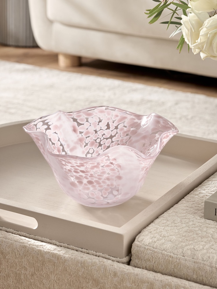 Confetti Glass Scalloped Decorative Bowl - Imagen 3 de 3