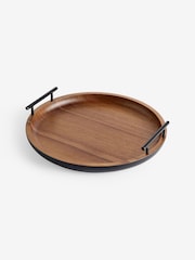 Brown Dark Bronx Wood Decorative Tray - Image 1 of 2