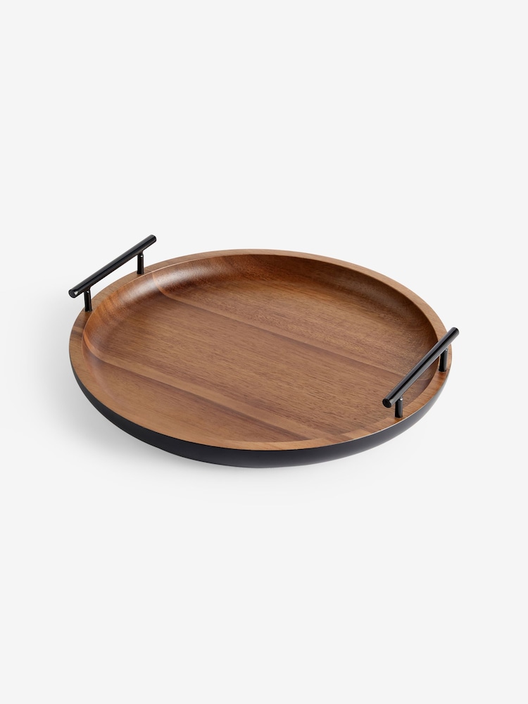 Brown Dark Bronx Wood Decorative Tray - Image 1 of 2