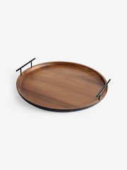 Brown Dark Bronx Wood Decorative Tray - Image 2 of 2
