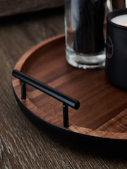 Brown Dark Bronx Wood Decorative Tray - Image 4 of 6