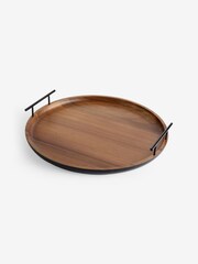 Brown Dark Bronx Wood Decorative Tray - Image 6 of 6