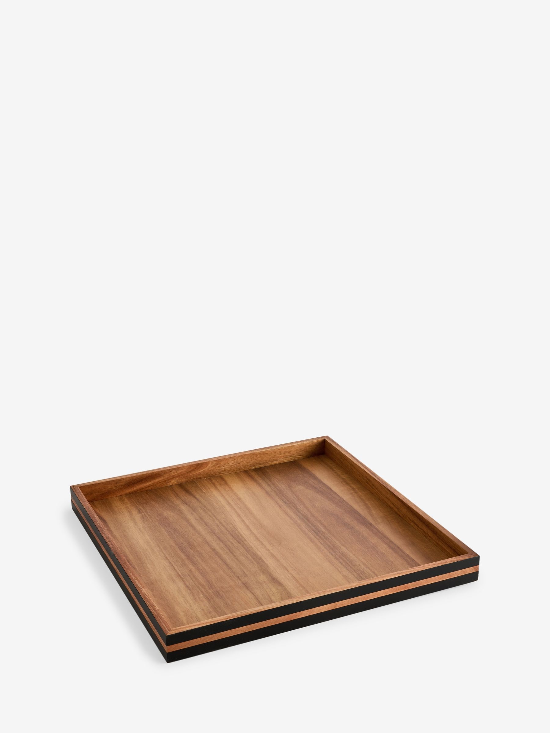 Buy Wooden Extra Large Square Decorative Tray from Next Lithuania