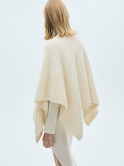 Mango Cream Knitted Cape - Image 3 of 8