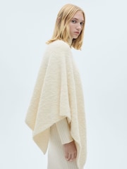 Mango Cream Knitted Cape - Image 4 of 8