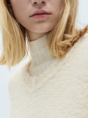 Mango Cream Knitted Cape - Image 6 of 8